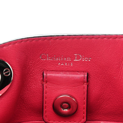 Christian Dior Bullcalf Small Diorissimo Tote Navy Fuchsia 7 of 13