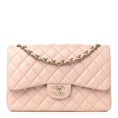 Chanel Caviar Quilted Jumbo Double Flap Light Beige 1 of 11