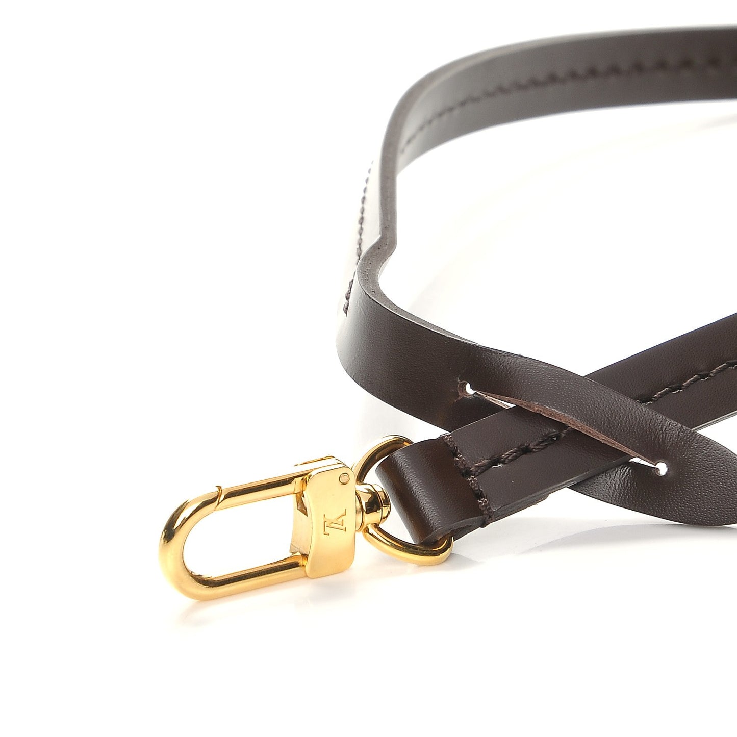 Calfskin Pochette Accessories Strap Brown