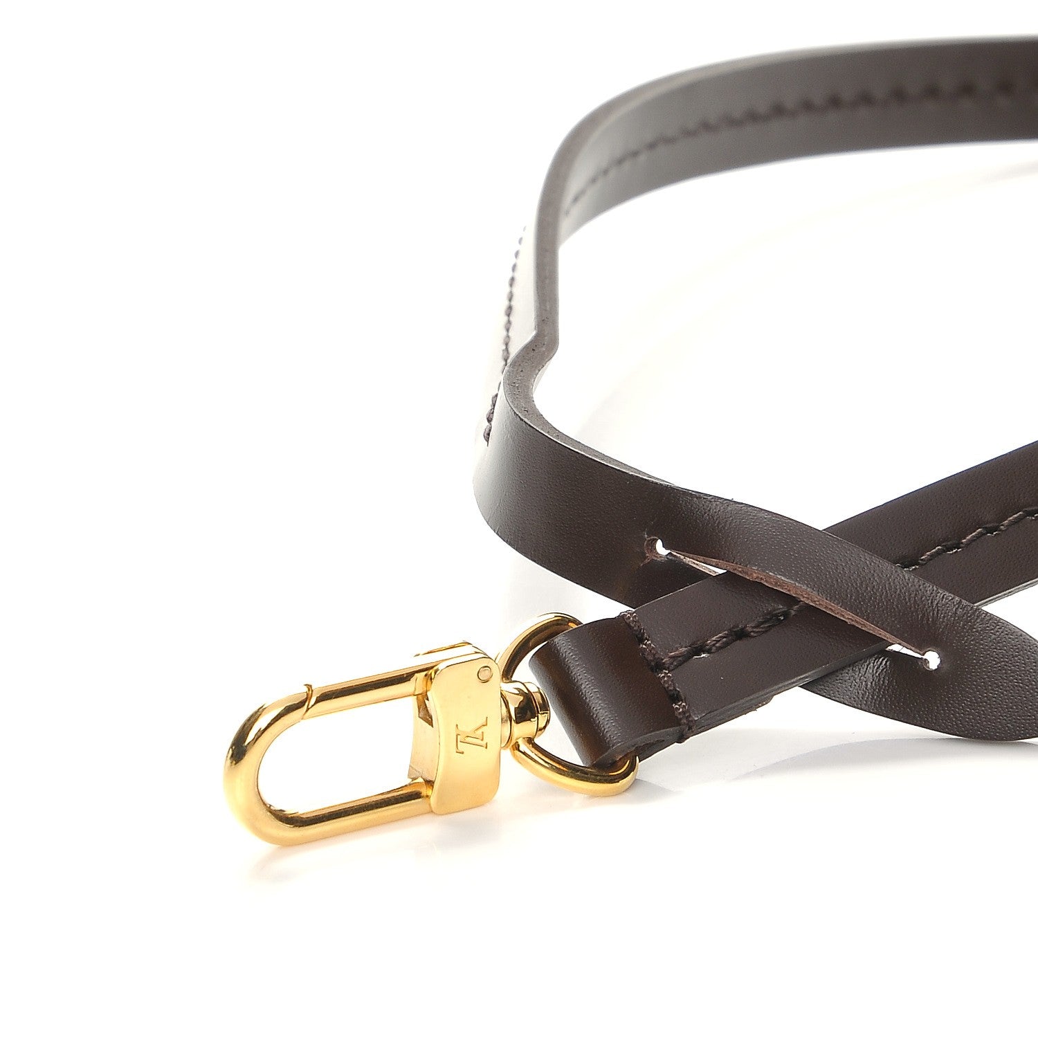Louis Vuitton Calfskin Pochette Accessories Strap Brown 3 of 4