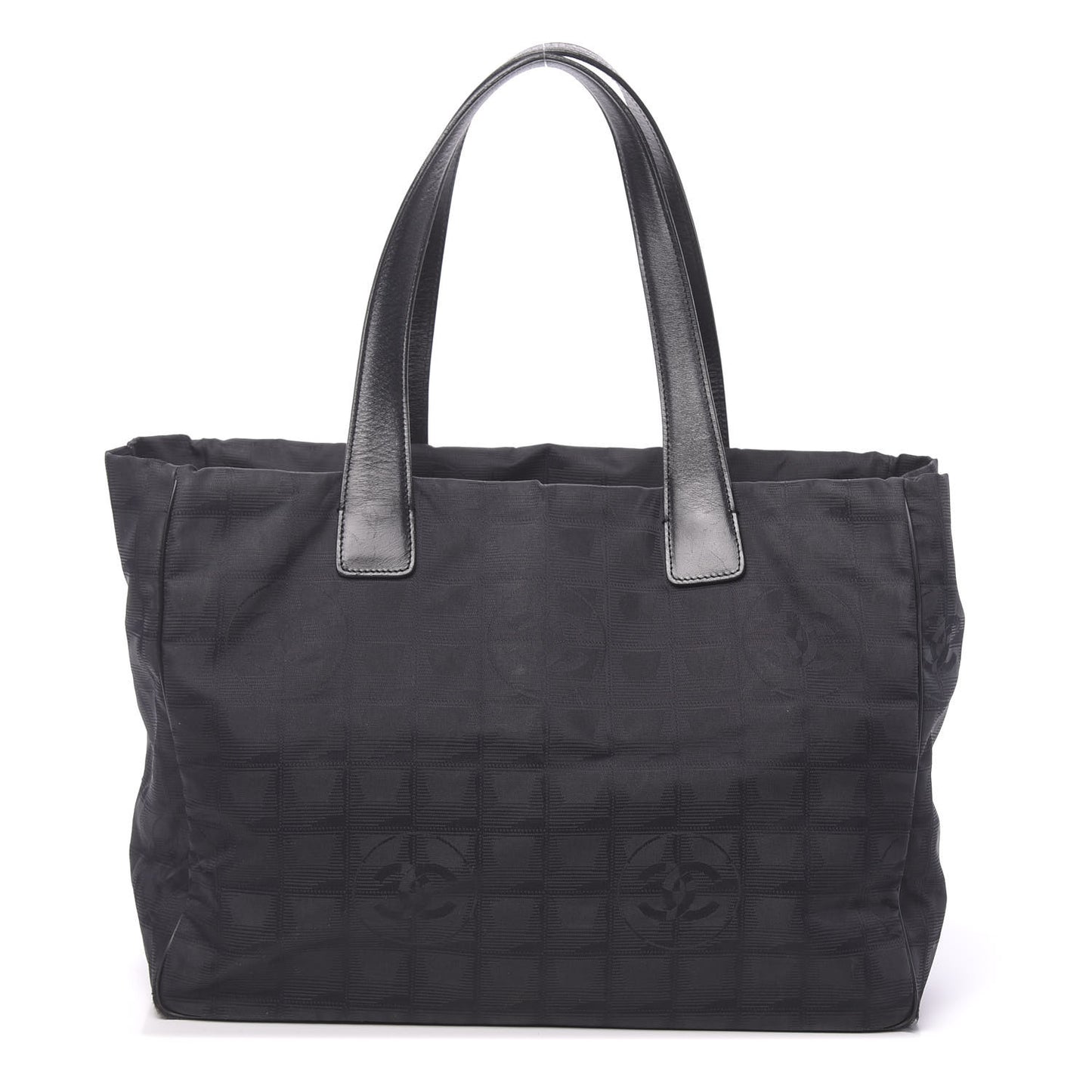 Nylon Large Travel Tote Black