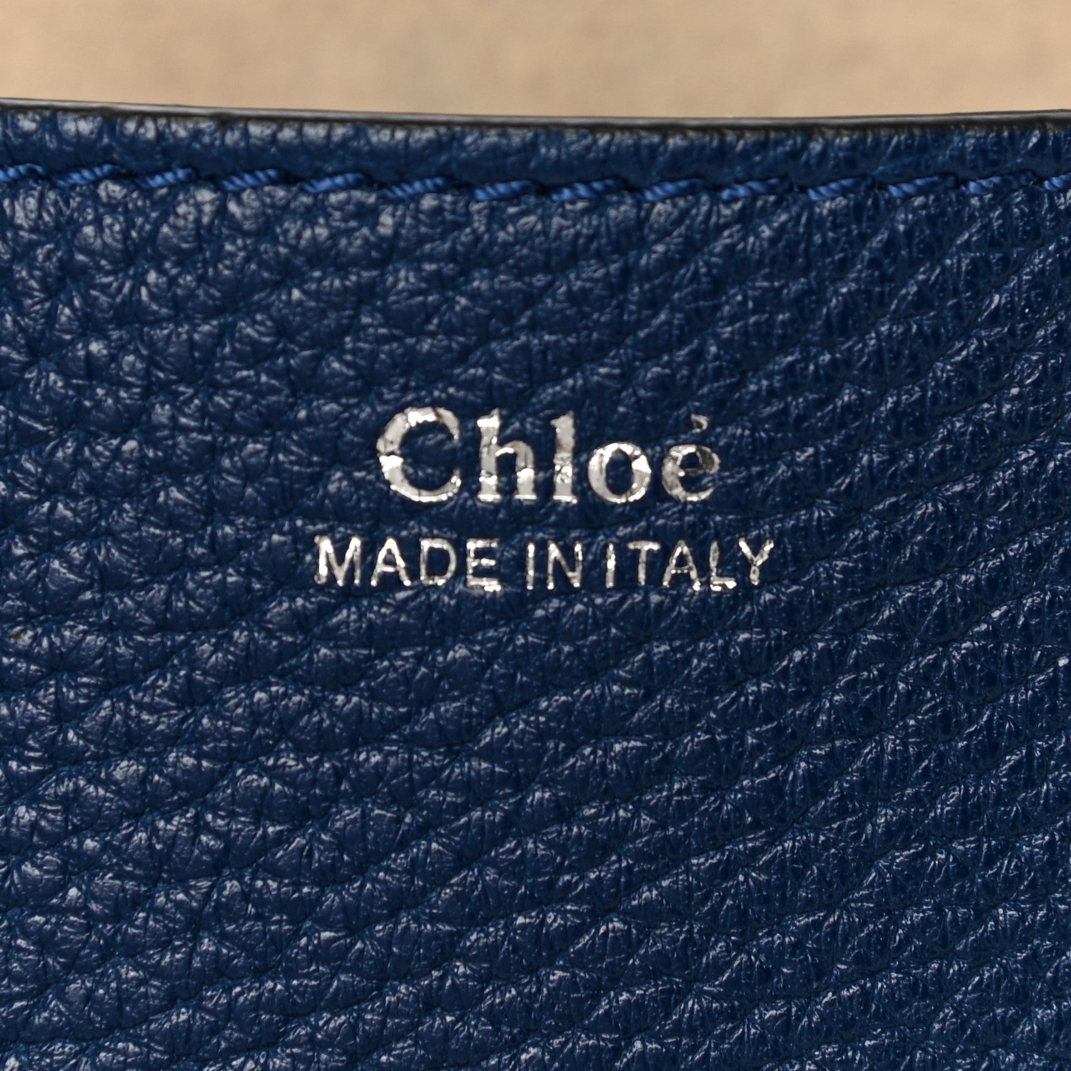 Chloe Grained Lambskin Mini Drew Shoulder Bag Royal Navy 9 of 10