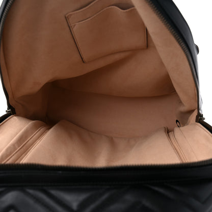 Gucci Calfskin Matelasse GG Marmont Day Backpack Black 5 of 9