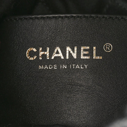 Chanel Shiny Crumpled Calfskin Quilted Pearl Mini Chanel 22 Black 6 of 9