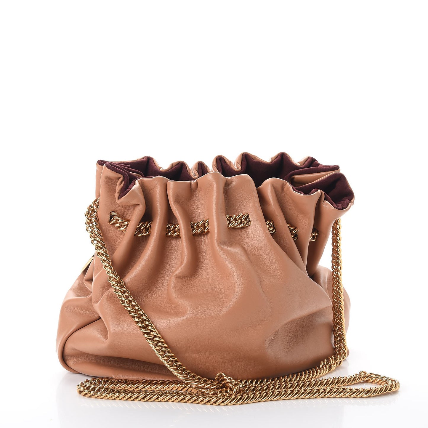 Eco Alter Nappa Small Noma Soft Bucket Bag Nude