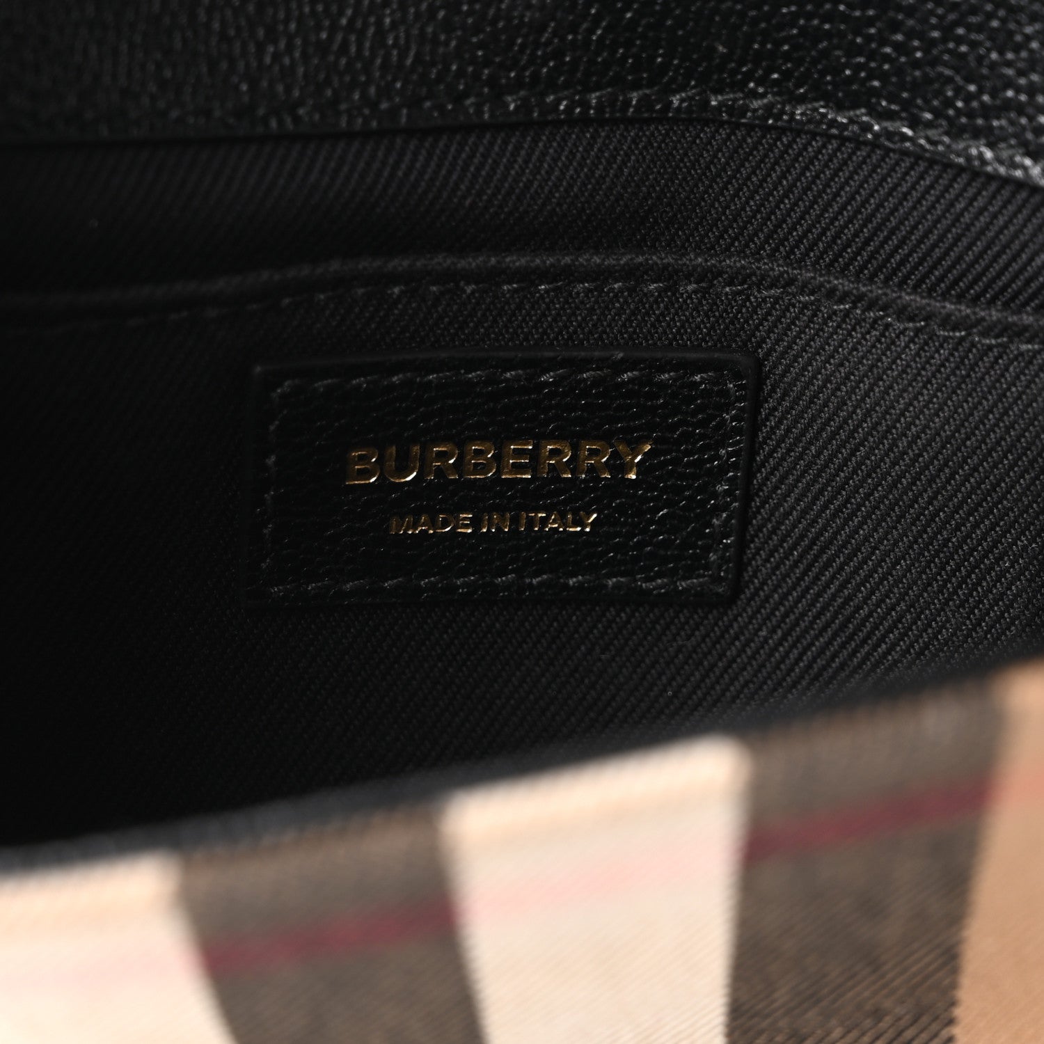 Burberry Grained Calfskin House Check Tartan Mix New Hampshire
