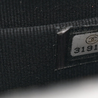 Chanel Lambskin Quilted Top Handle Flap Clutch With Chain Black 7 of 11