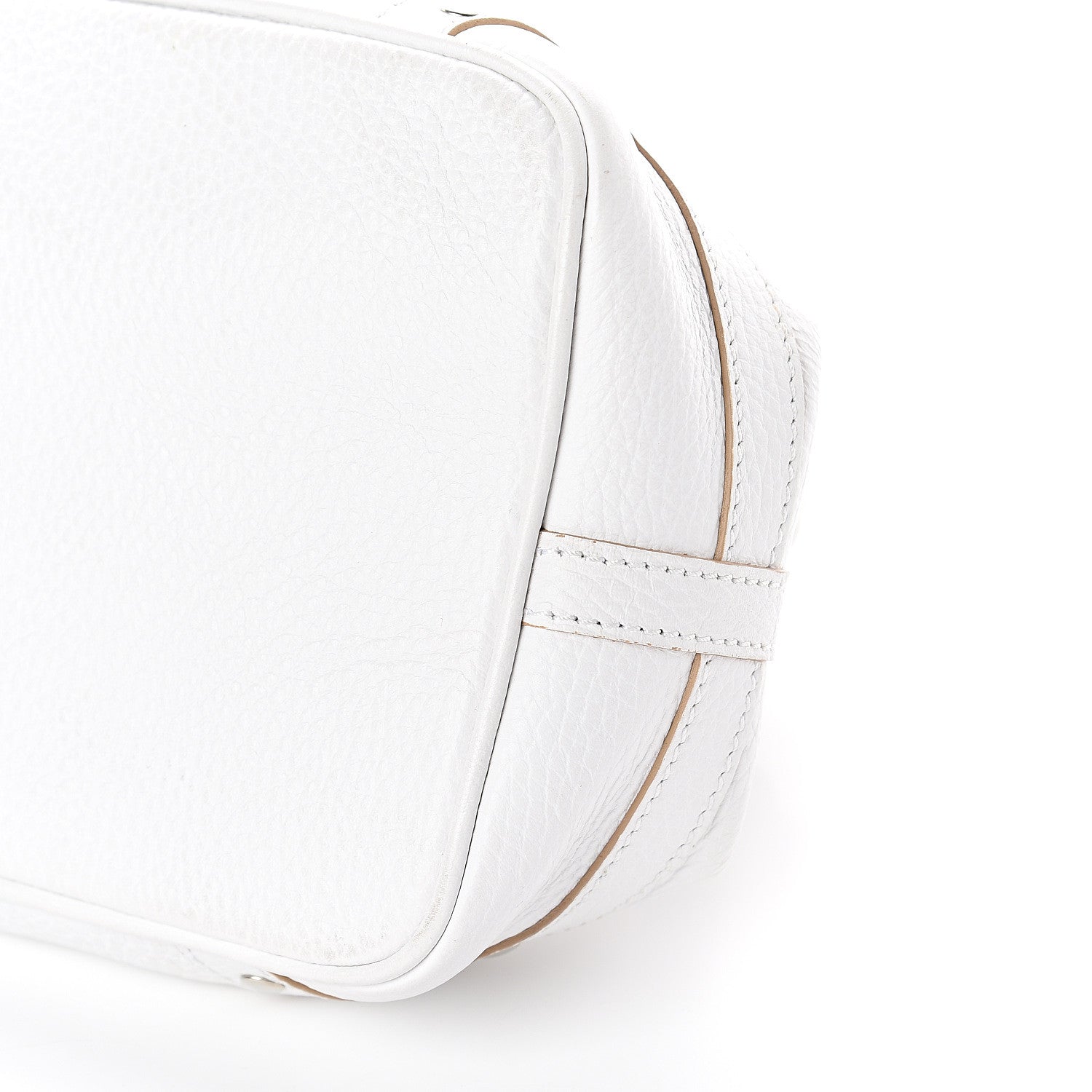 Burberry Grainy Calfskin Top Handle Bag White 8 of 8