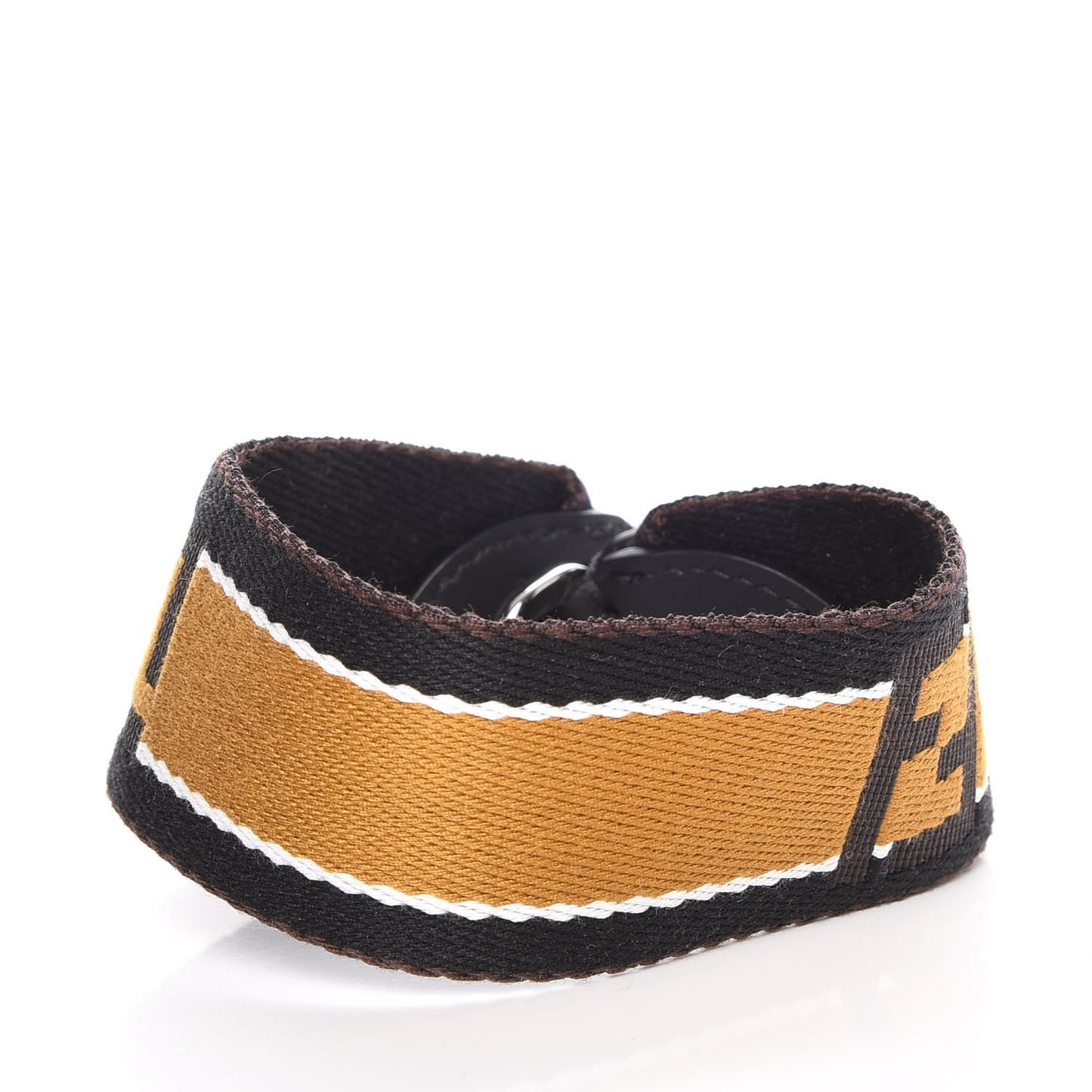 Ribbon Vitello Century FF Striped Mini Strap You Black Tobacco