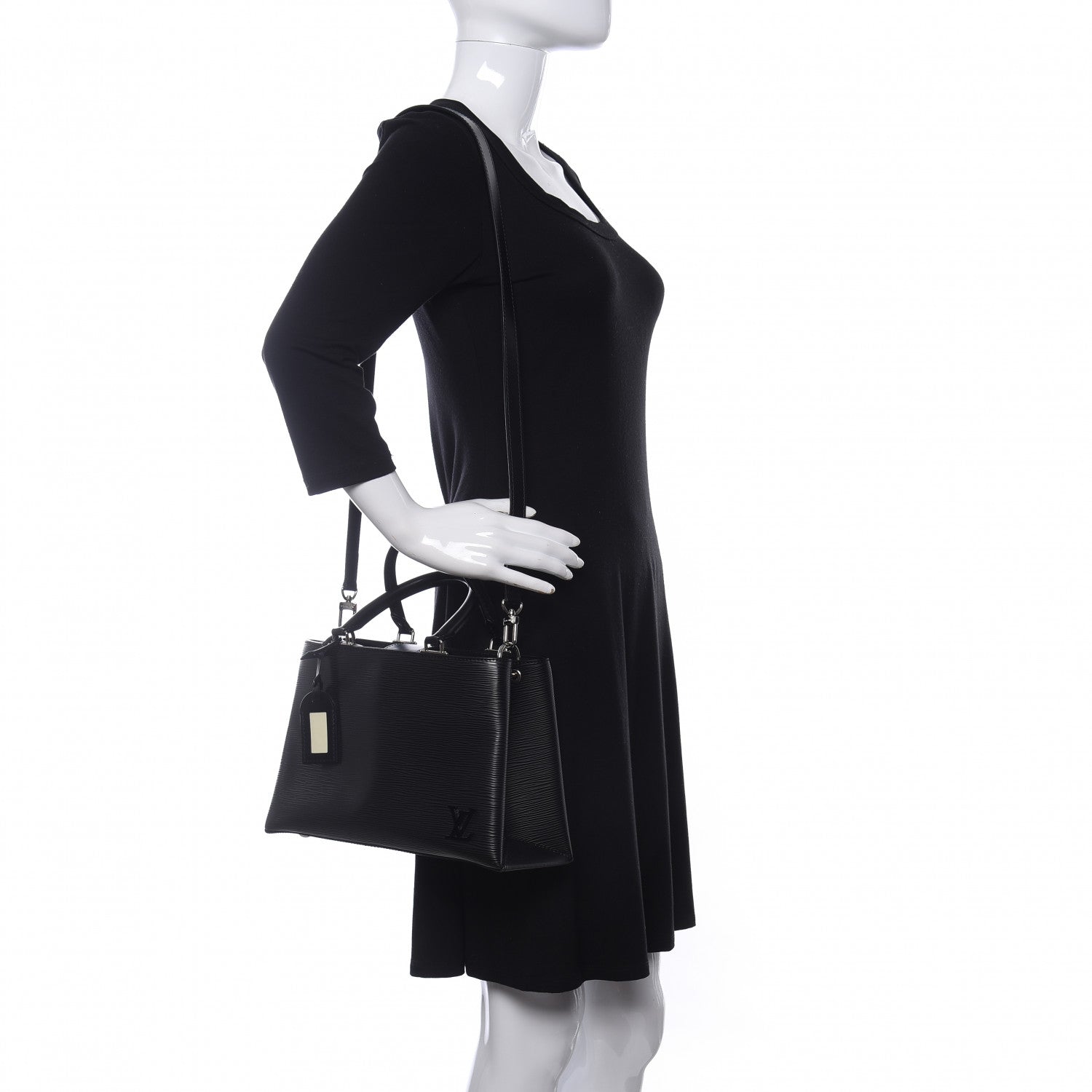 Louis Vuitton Epi Kleber PM Black 2 of 10