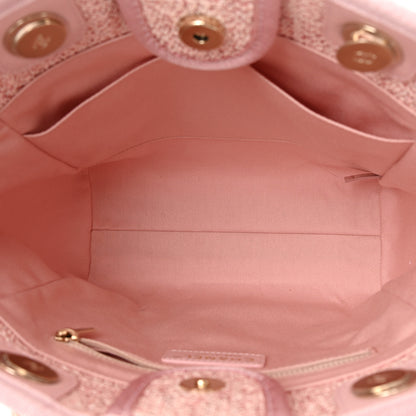 Chanel Lurex Boucle Mini Deauville Tote Pink 5 of 11