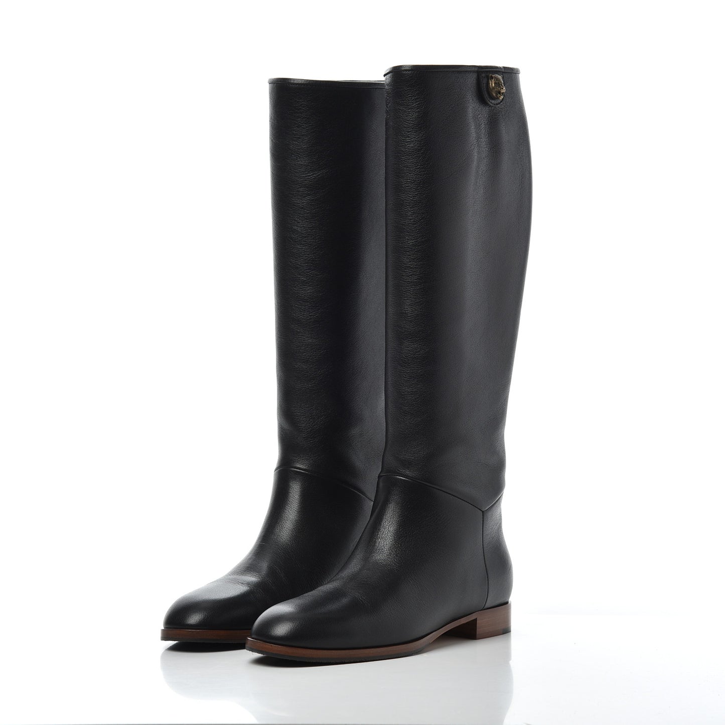 Calfskin Piuma Lux Energy High Boots 37 Black