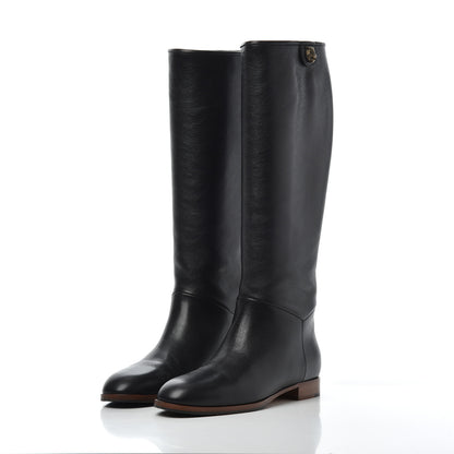 Gucci Calfskin Piuma Lux Energy High Boots 37 Black 3 of 9