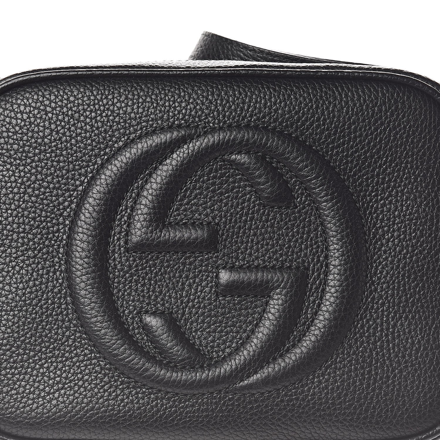 Gucci Pebbled Calfskin Small Soho Disco Bag Black 7 of 9