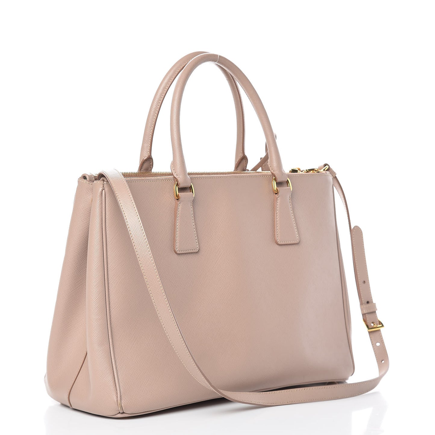 Saffiano Medium Galleria Double Zip Tote Cammeo