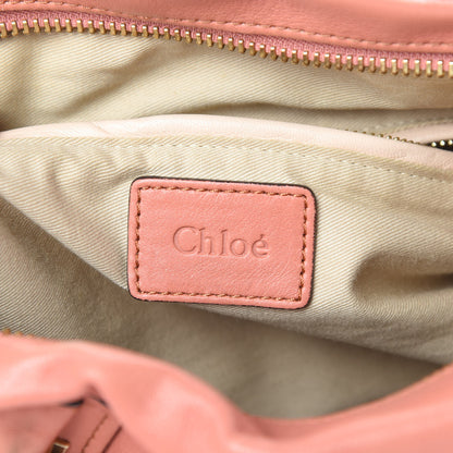 Chloe Calfskin Medium Military Paraty Peach Pink 6 of 17