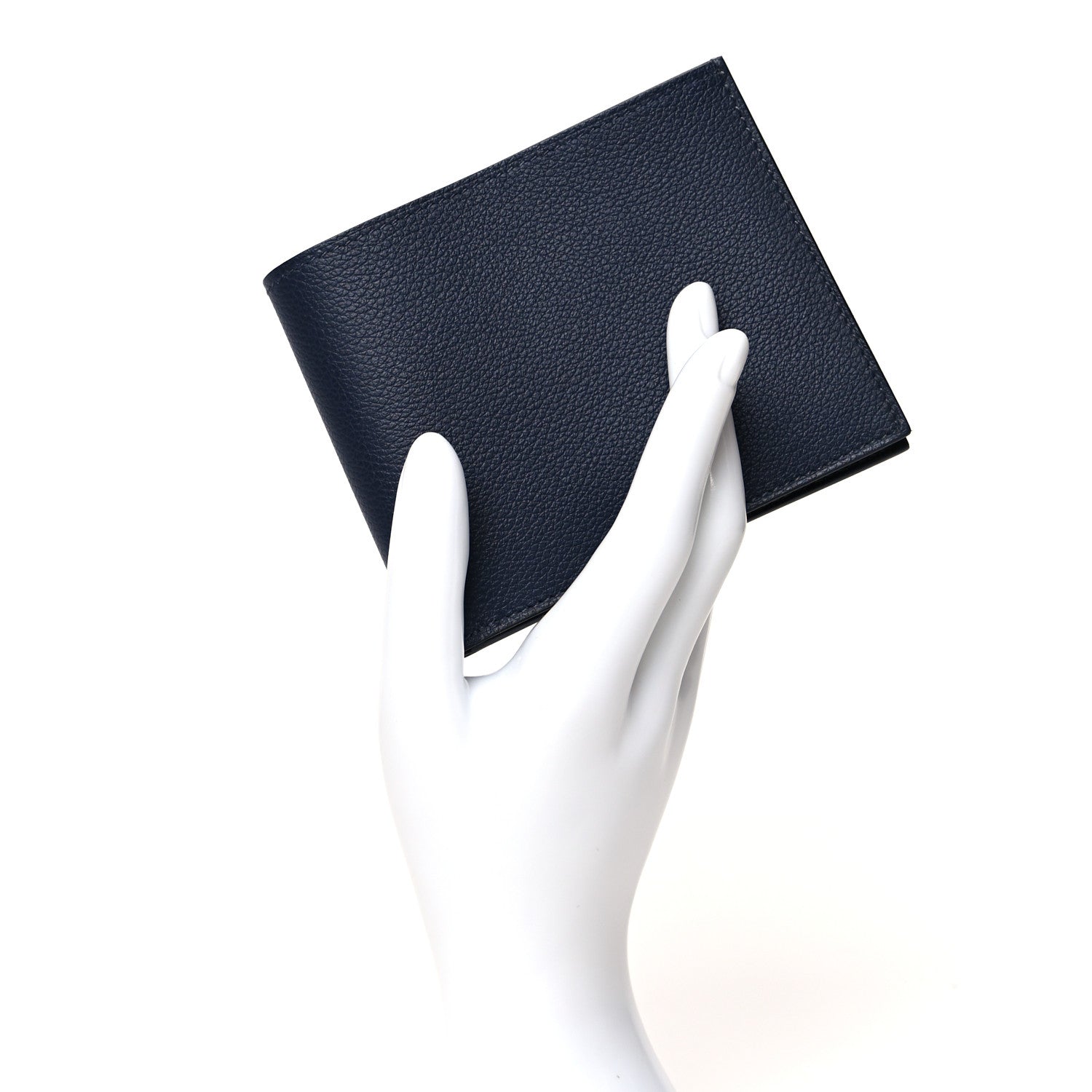 Hermes Epsom Citizen Twill Compact Wallet Bleu Indigo 2 of 7