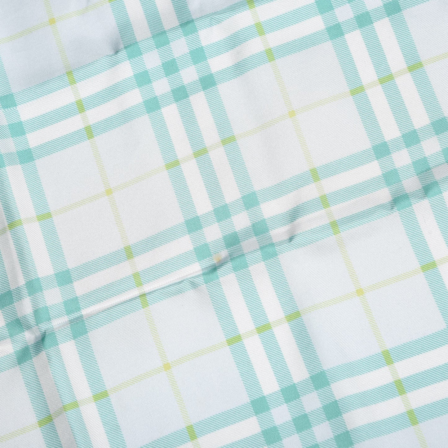Silk Check Scarf Green