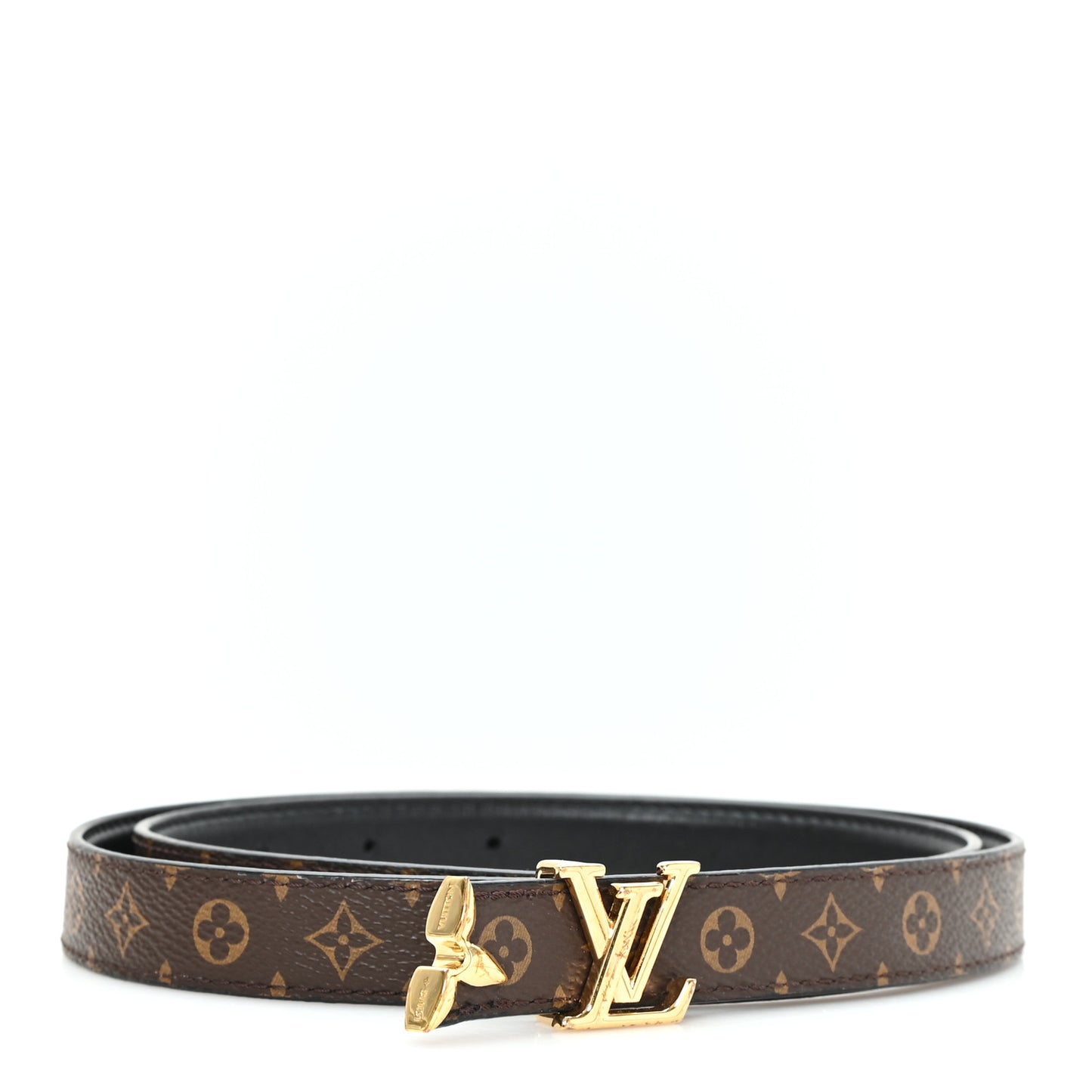 Calfskin Monogram 30mm Pretty LV Reversible Belt 75 30 Black