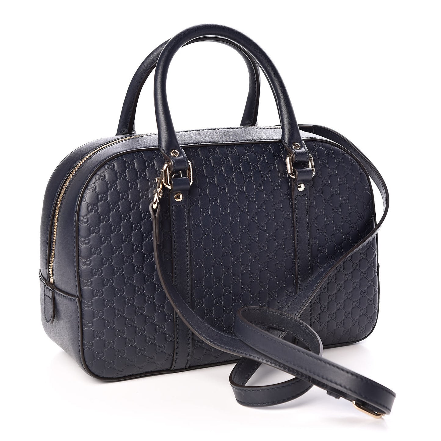 Microguccissima Medium Crossbody Bag Blue