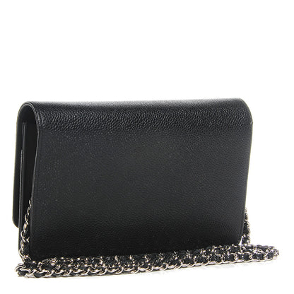 Chanel Caviar Timeless CC Wallet on Chain WOC Black 3 of 9