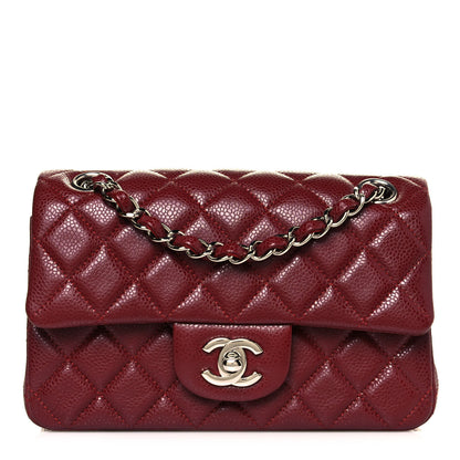 Chanel Caviar Quilted Mini Rectangular Flap Dark Red 1 of 11