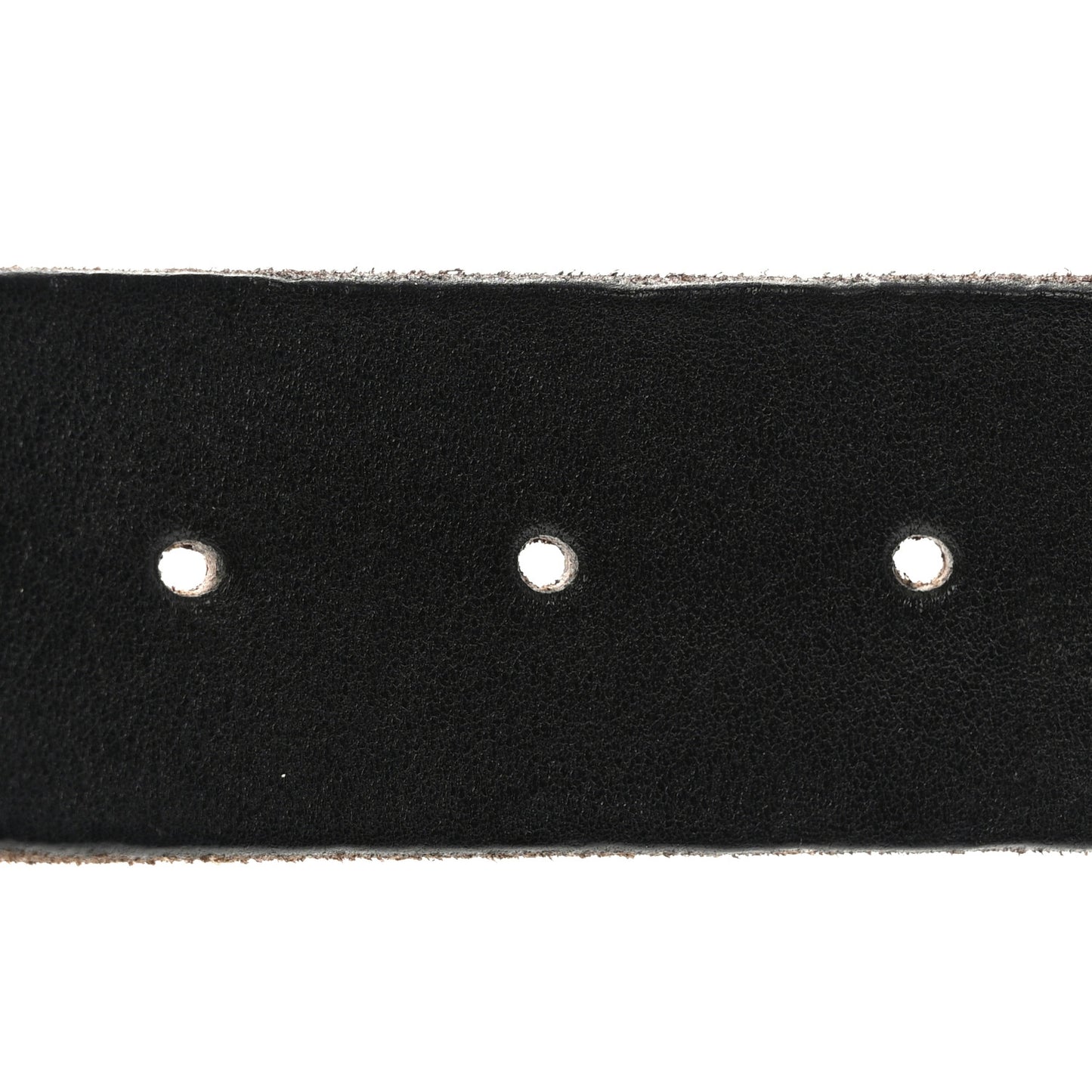 Calfskin Brass Feline Buckle Belt 85 34 Black