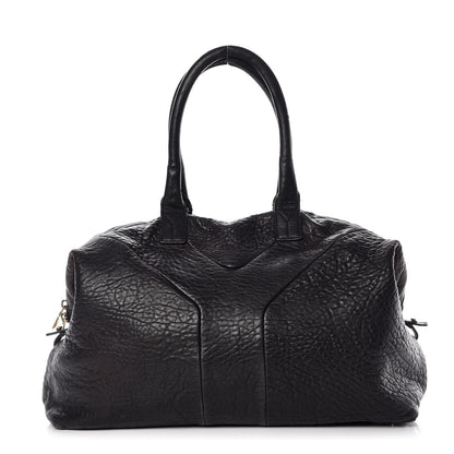 Saint Laurent Pebbled Lambskin Medium Easy Sac Black 1 of 21