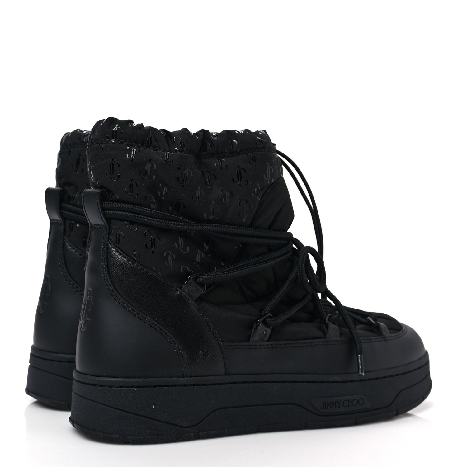Jimmy Choo Nylon Wanaka Ankle Boots 39.5 Black 4 of 7