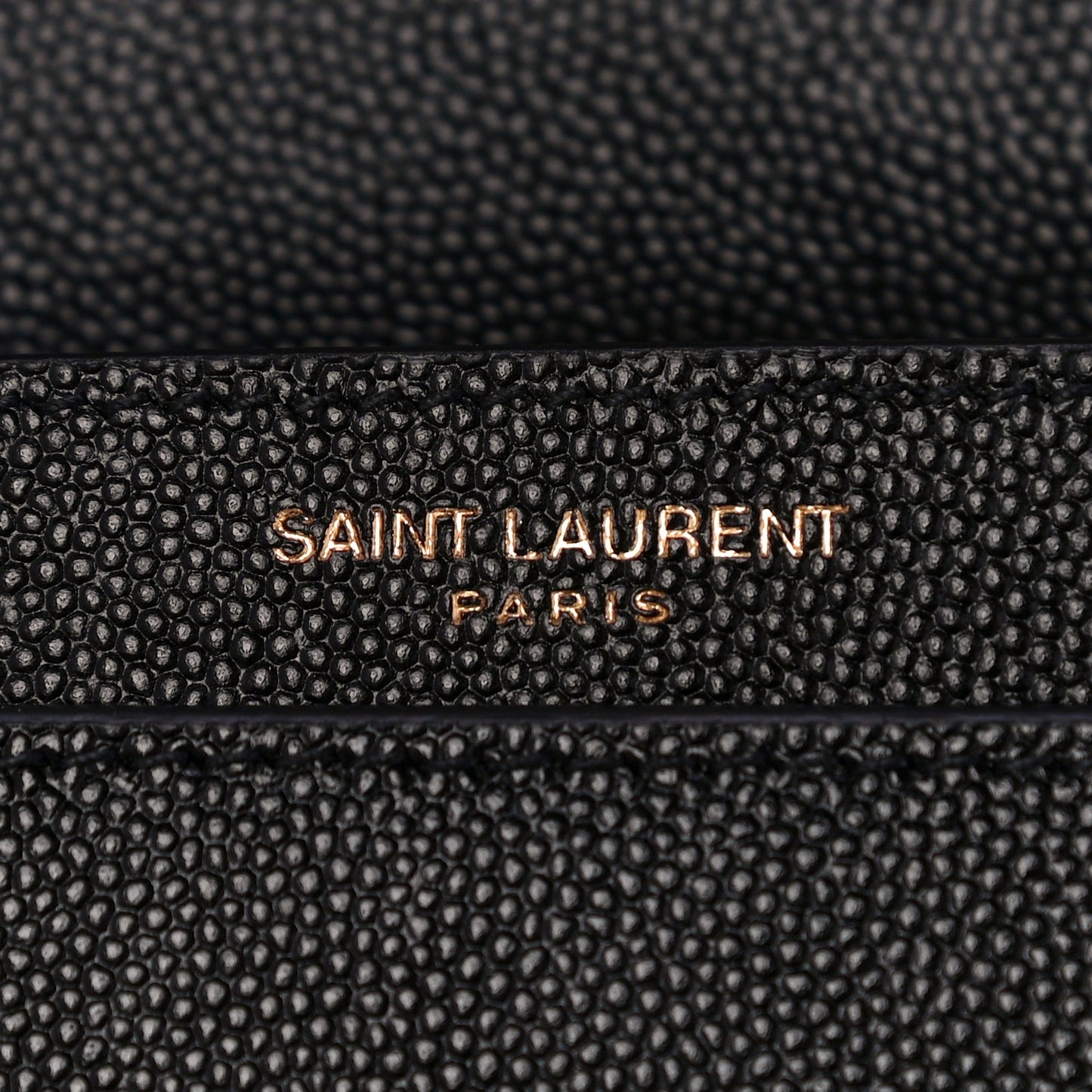 Grain De Poudre Monogram Cassandra Clasp Bag Black