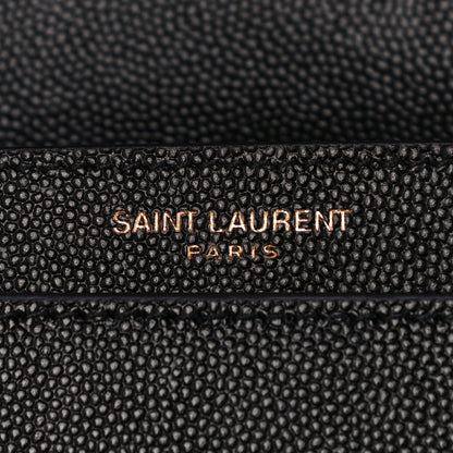 Saint Laurent Grain De Poudre Monogram Cassandra Clasp Bag Black 7 of 10