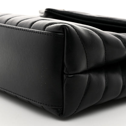 Saint Laurent Calfskin Y Quilted Monogram Small Loulou Chain Satchel Black 11 of 11