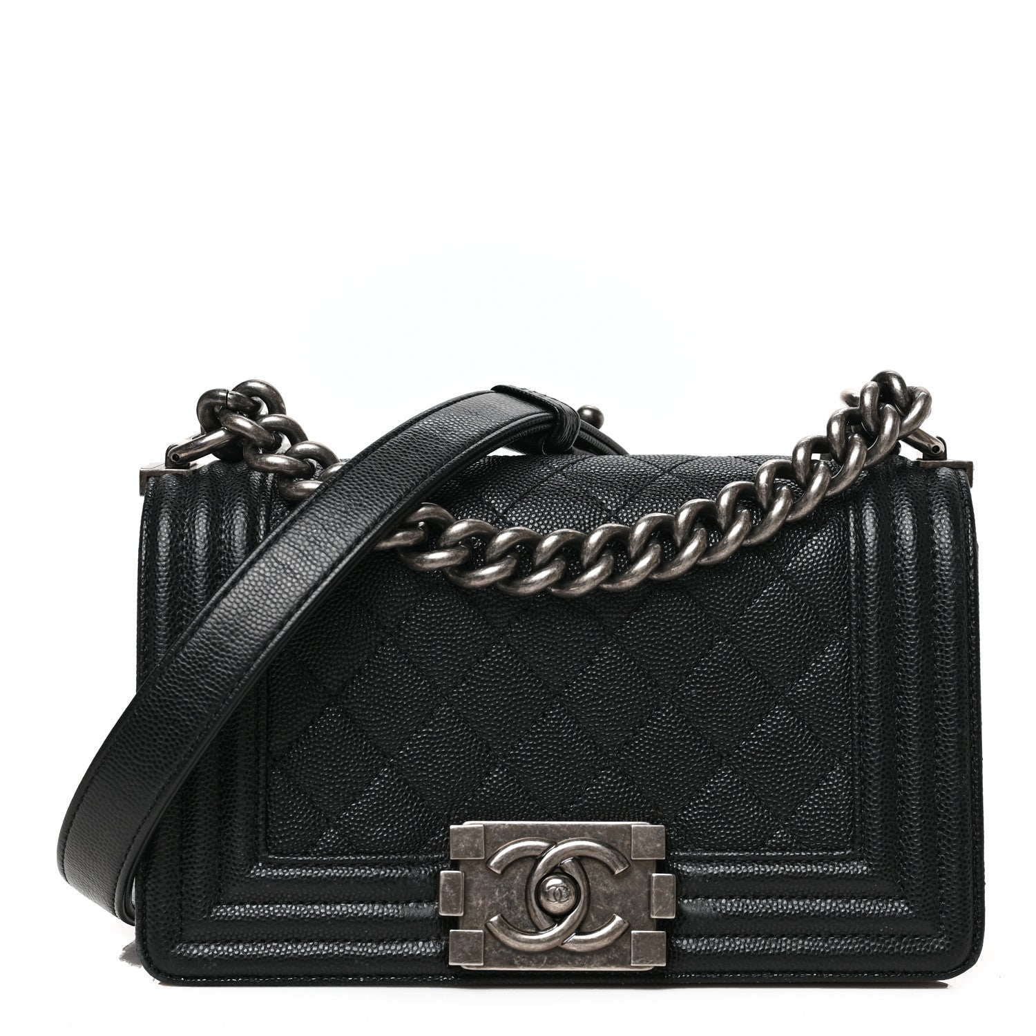 Chanel Caviar Quilted Small Boy Flap Black 1 of 9