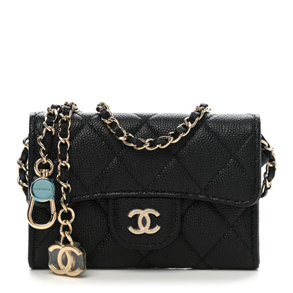Chanel Caviar Quilted Flap Classic Belt Bag Black 1 of 11