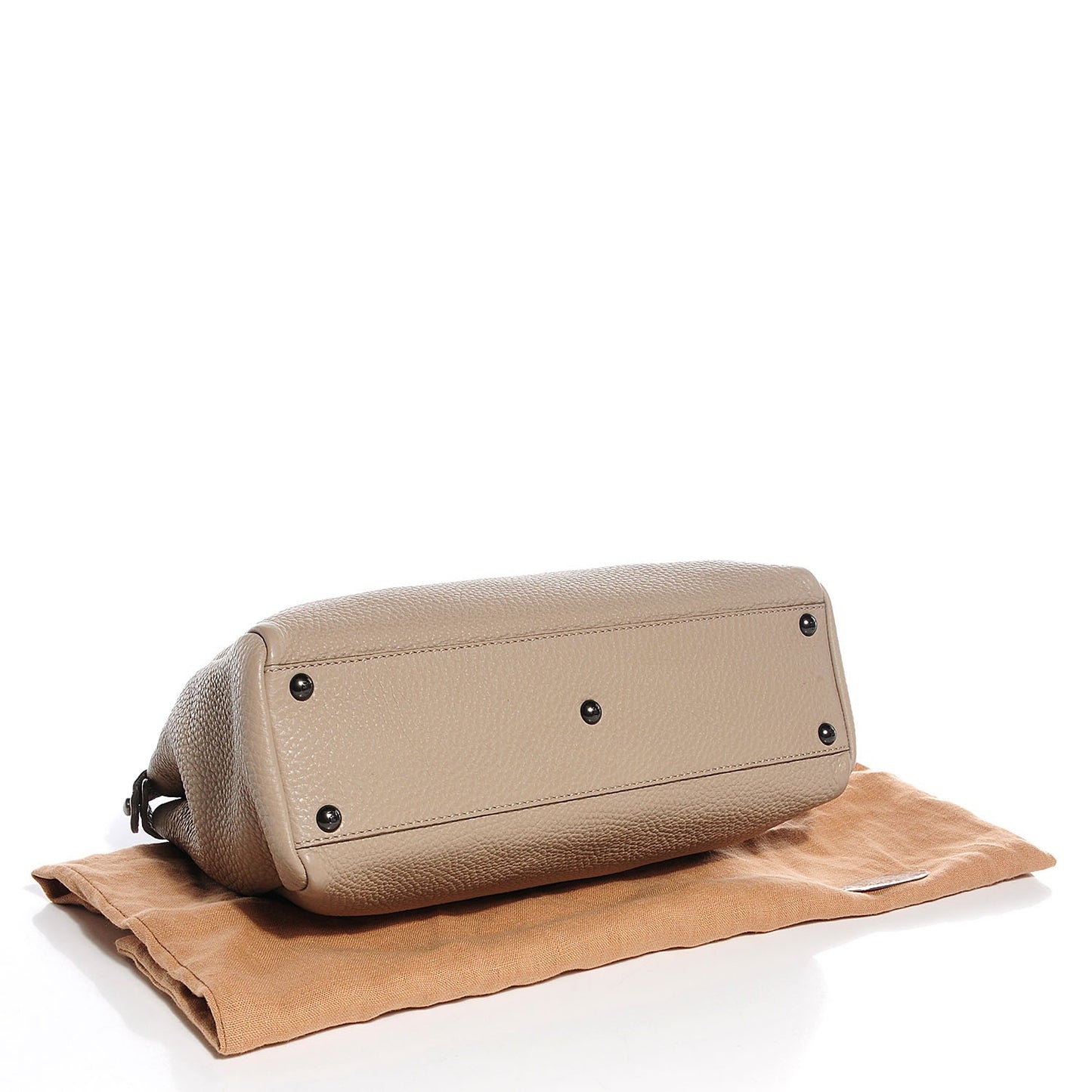 Cuoio Romano Selleria Medium Peekaboo Iconic Satchel Pietra Nocciola