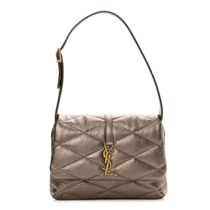 Saint Laurent Lambskin Quilted Le 57 Diamond Shoulder Bag Piombo 1 of 12