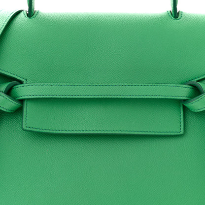 Celine Grained Calfskin Micro Belt Bag Pop Green 9 of 12