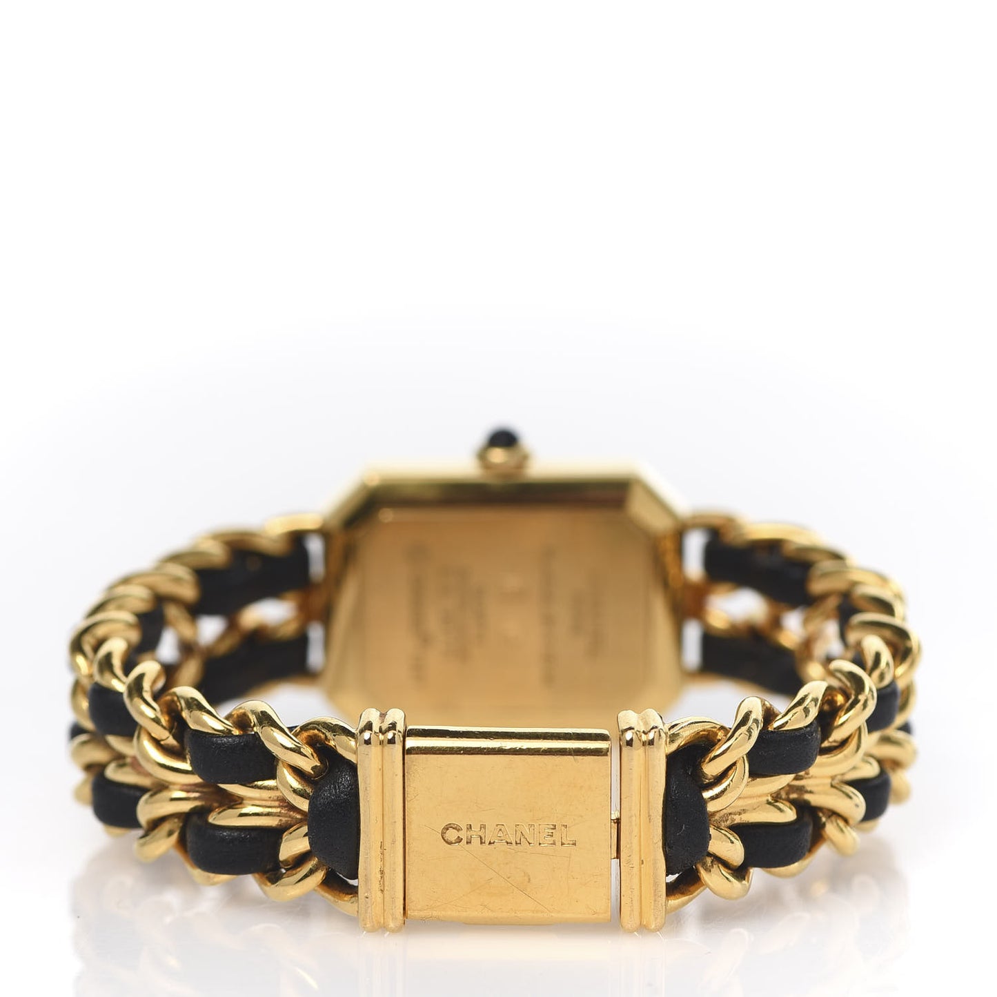 Stainless Steel Lambskin 20mm Chain Premiere Quartz Watch Gold M