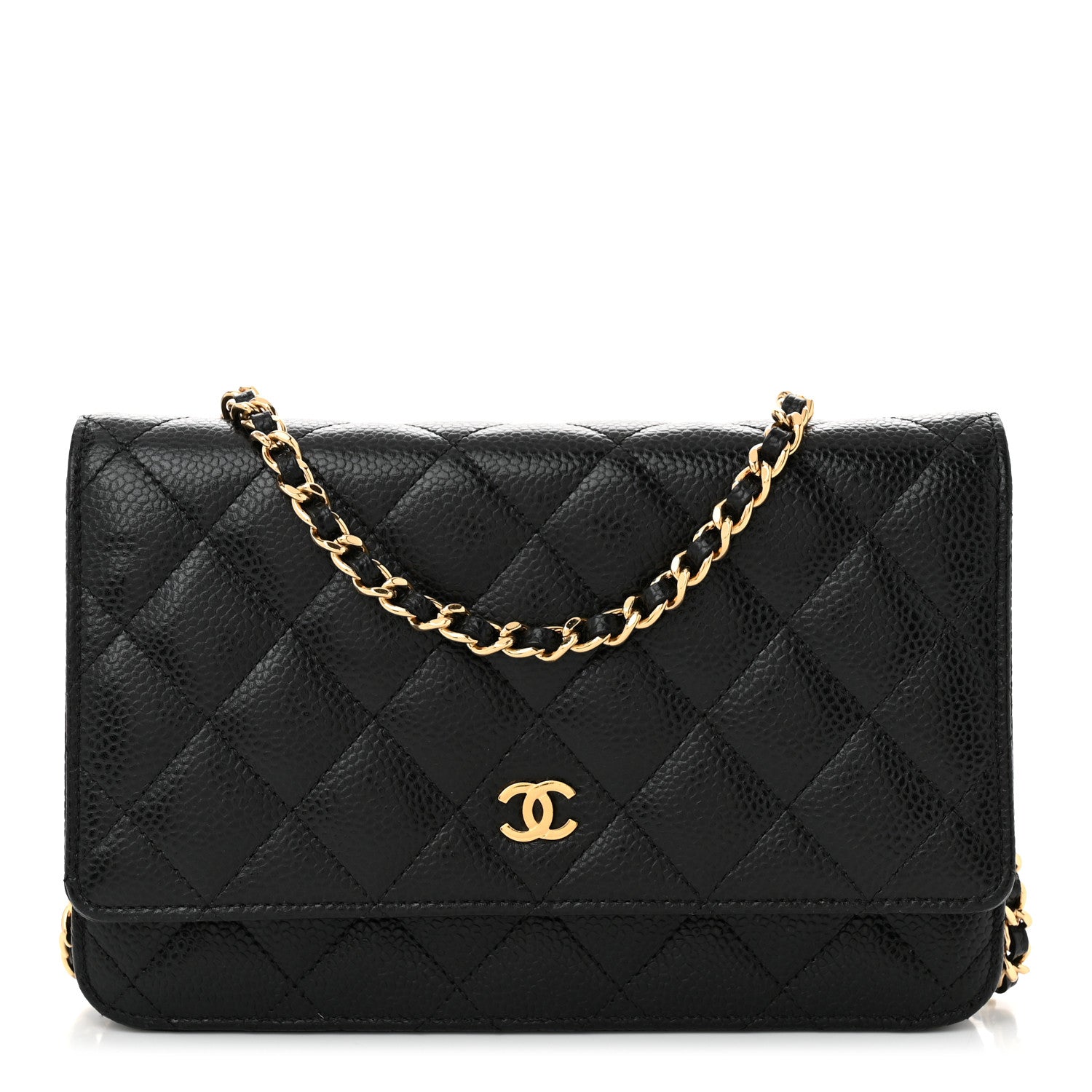 Chanel Caviar Quilted Wallet On Chain WOC Black 1 of 12