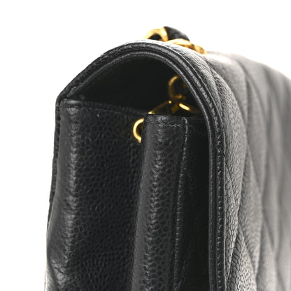Chanel Caviar Quilted Medium Single Flap Black 12 of 15