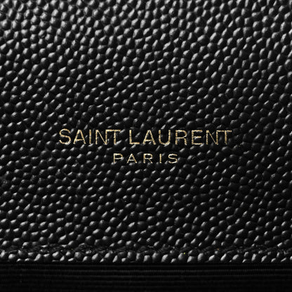 Saint Laurent Grain De Poudre Small Monogram Kate Satchel Black 5 of 12