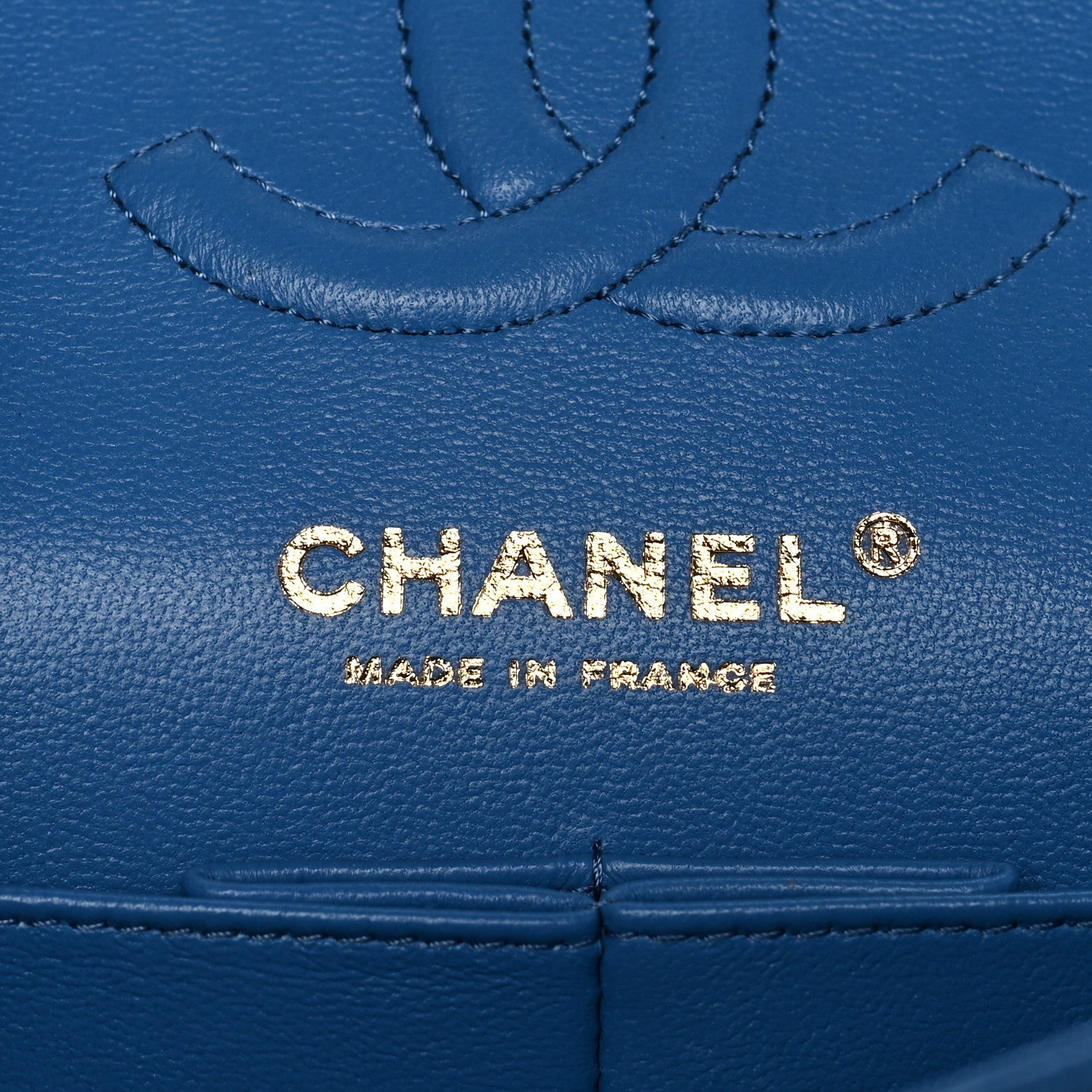 Chanel Caviar Quilted Small Double Flap Blue 6 of 11