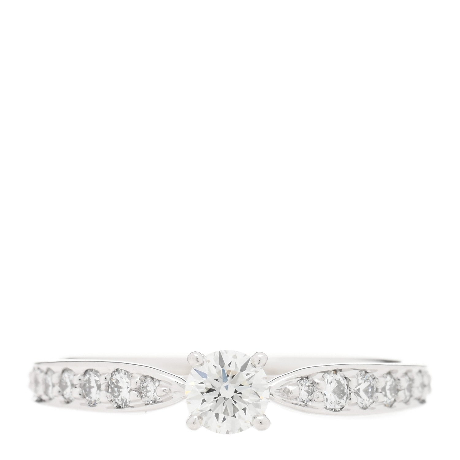 Tiffany Platinum Diamond .18ct Harmony Round Brilliant Engagement Ring 47 4 1 of 5