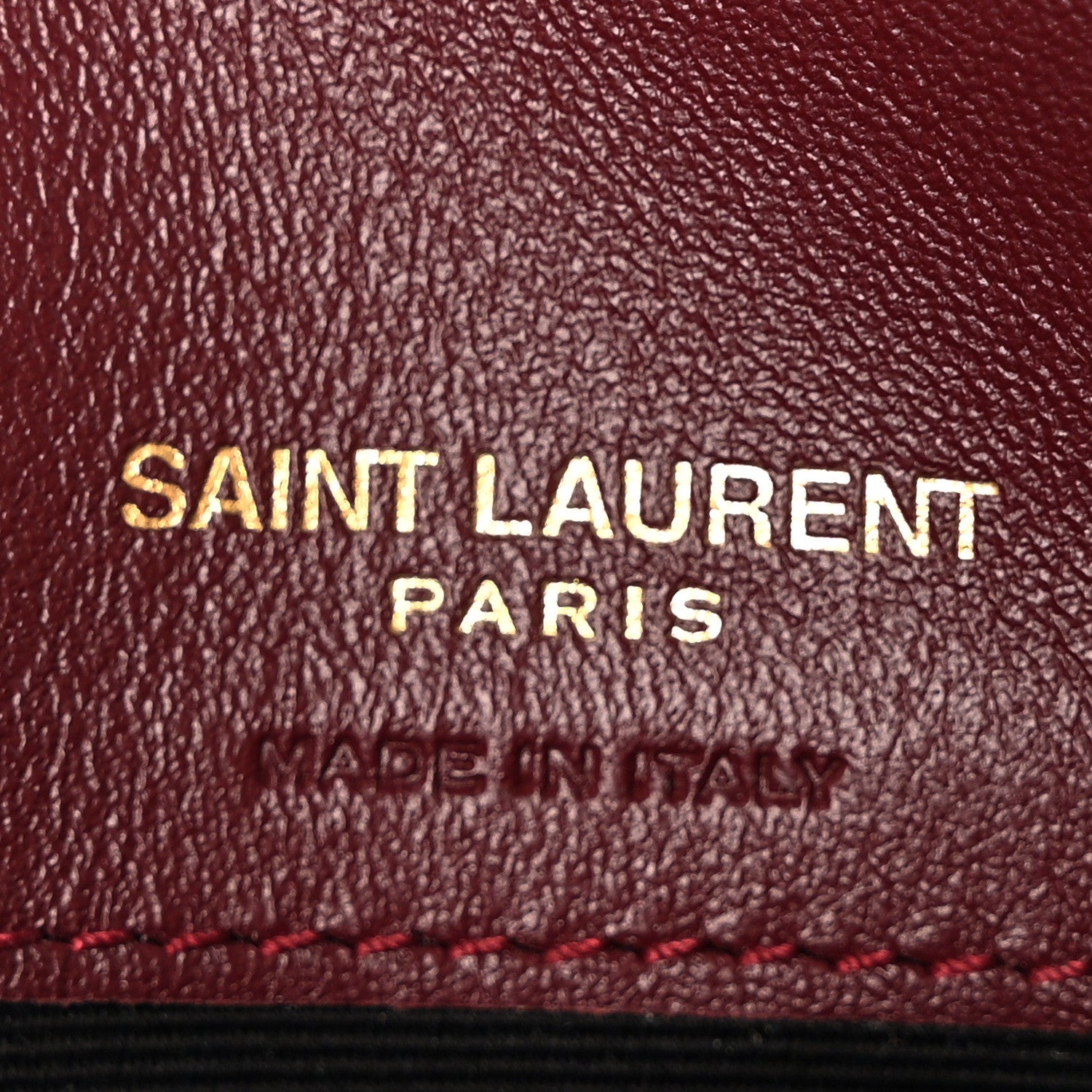 Saint Laurent Patent Monogram Phone Holder Crossbody Chataigne 6 of 8