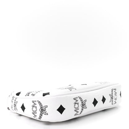 MCM Visetos Multi Pochette Black White Cognac 4 of 9