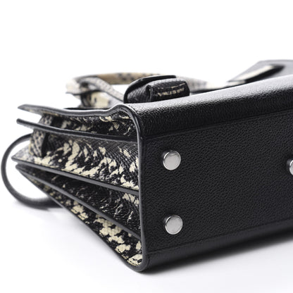 Saint Laurent Grained Calfskin Python Embossed Nano Sac De Jour Black 6 of 10