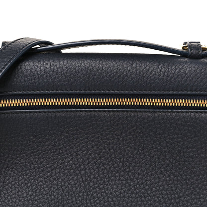 Loro Piana Grained Calfskin L19 Extra Pocket Pouch Navy Blue 7 of 9