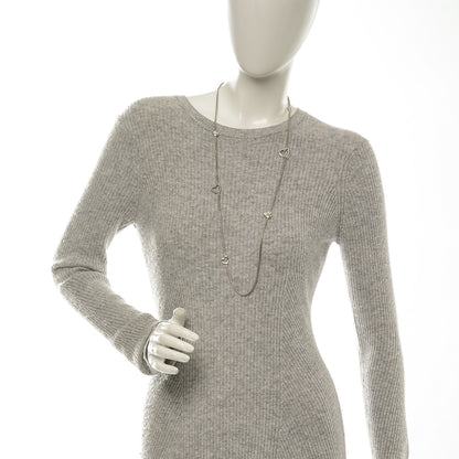 David Yurman Sterling Silver Cable Heart Chain Necklace 2 of 7