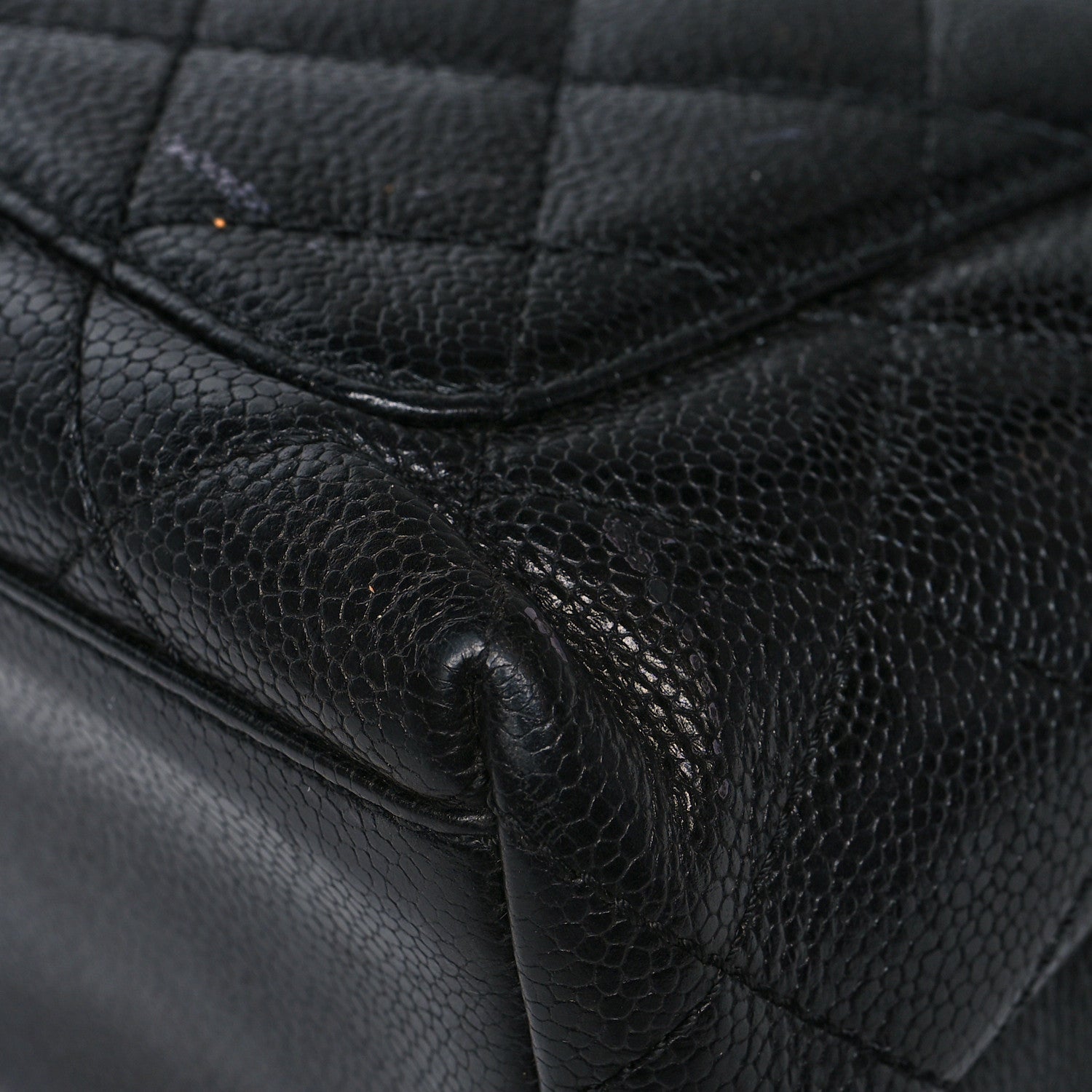 Chanel Caviar Quilted Jumbo Kelly Flap Black 11 of 13