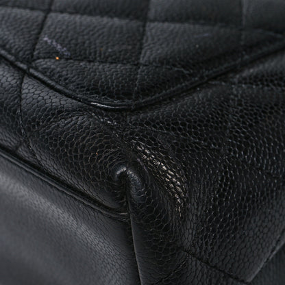 Chanel Caviar Quilted Jumbo Kelly Flap Black 11 of 13